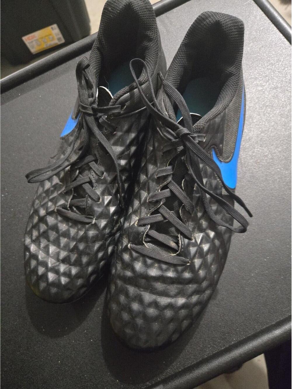 Nike Tiempo Legend 8 Academy MG Cleats Black/Blue Size 8.5 US